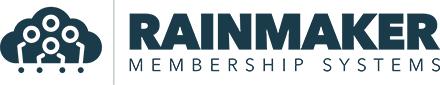 RainMaker Membership Systems Logo - Blue